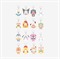 [Предзаказ] SECRET FLOCKED FIGURE KEYRING (CHEER UP Ver.) - SKZOO X SANRIO CHARACTERS 3715